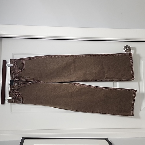 Dr. Denim Echo Jeans (Washed Chocolate) 28 waist 30 long, straight leg, hi-rise - Picture 5 of 8